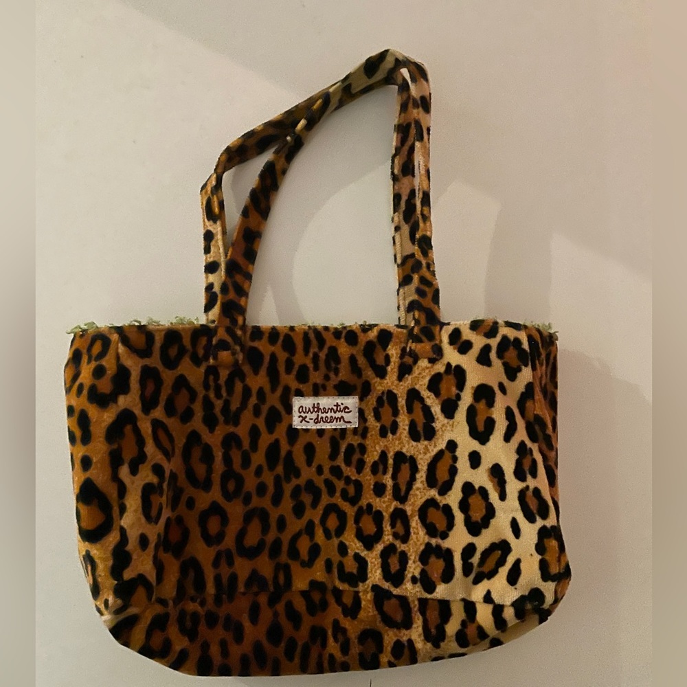 Leopard print handbag